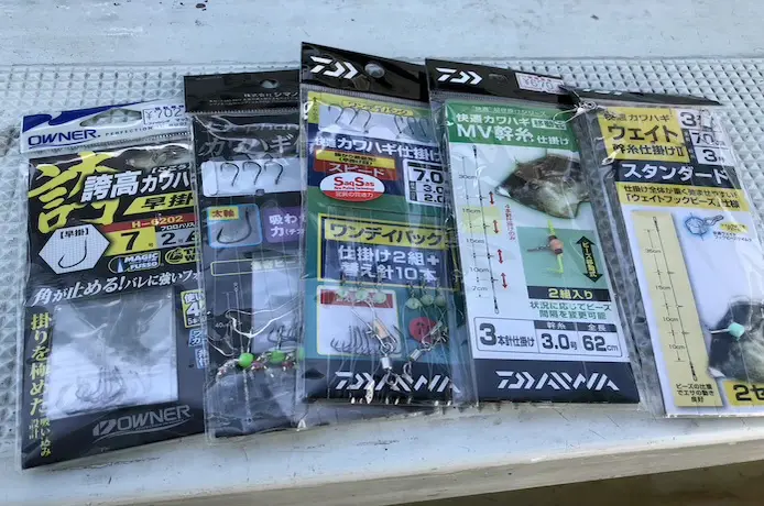船上备好的海钓钓组
